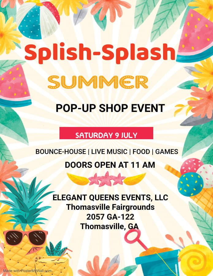 Splish Splash Summer Fun Pop-up Shop Market Event