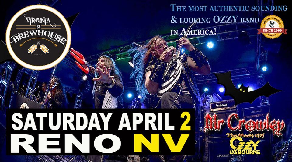 Virginia Street Brewhouse presents Mr Crowley Ozzy Tribute w/Alice In