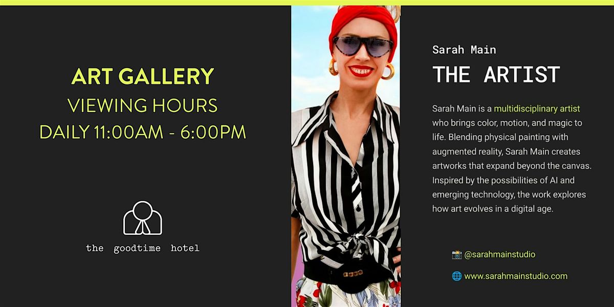 Sarah Main: Ibiza-Driven AR Art Gallery in Miami Beach