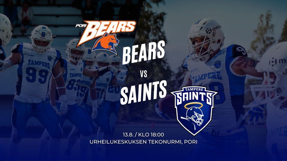 Pori Bears vs Tampere Saints