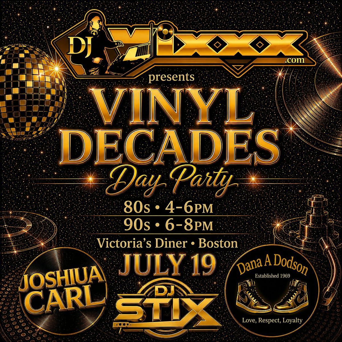 Vinyl Decades Day Party July 19th