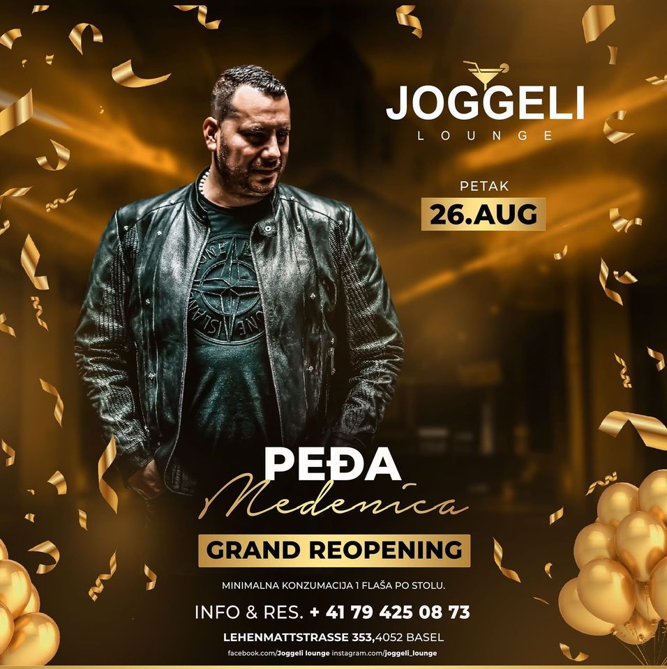 Pedja Medenica Live in Joggeli... at Joggeli Lounge, Basel on 26th ...