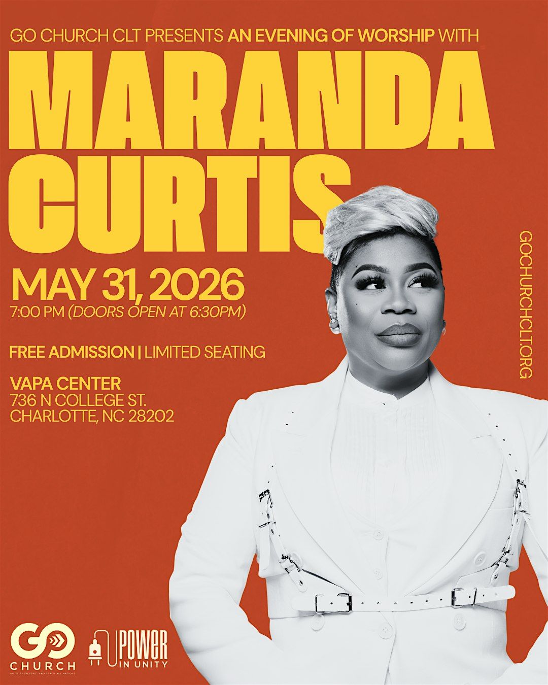 An Evening of Worship with MARANDA CURTIS ***VIP SEATING***