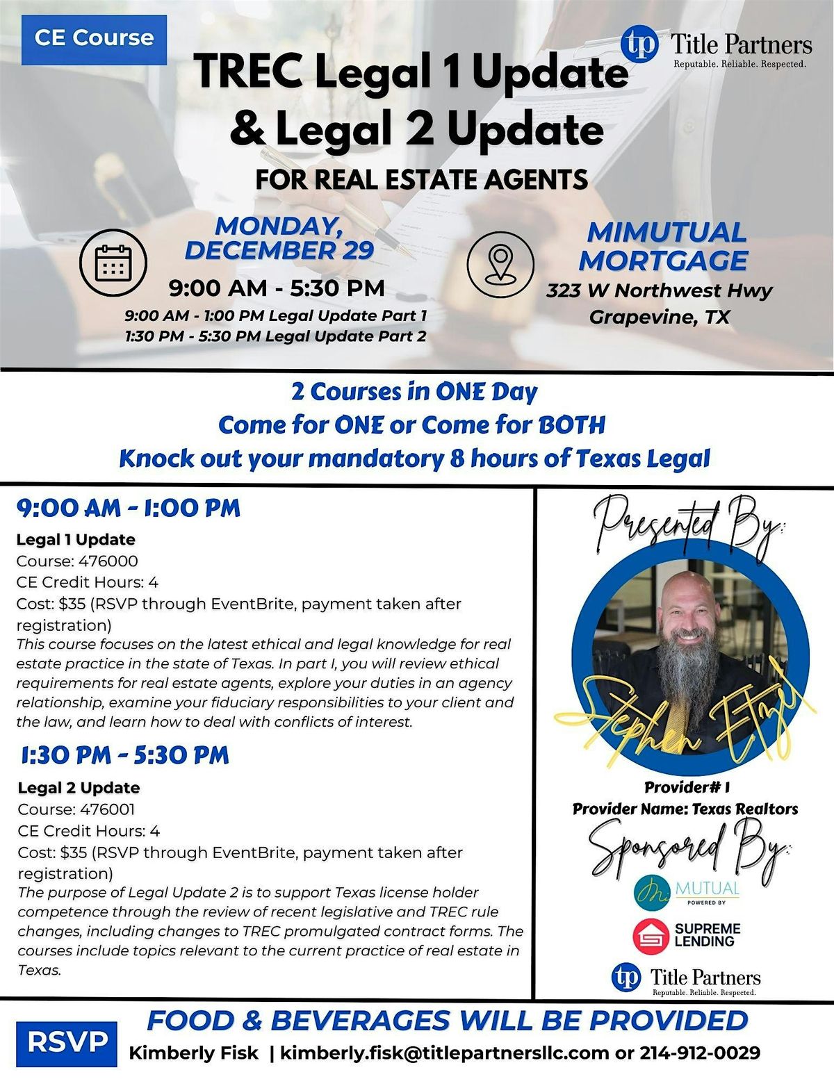 CE Course: TREC Legal 1 Update & Legal 2 Update