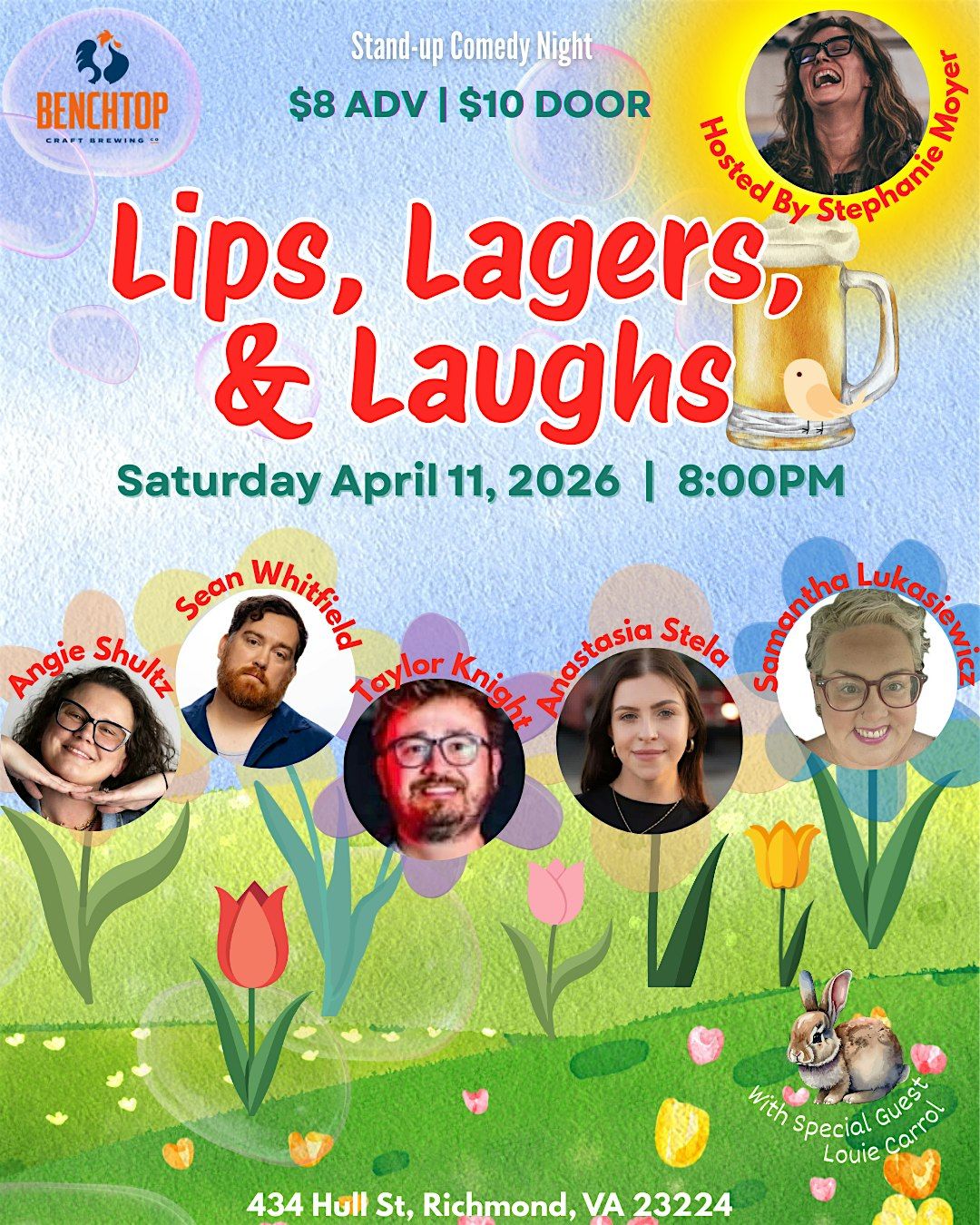 Lips, Lagers, and Laughs at Benchtop Brewing, Richmond on 11th April, 2026
