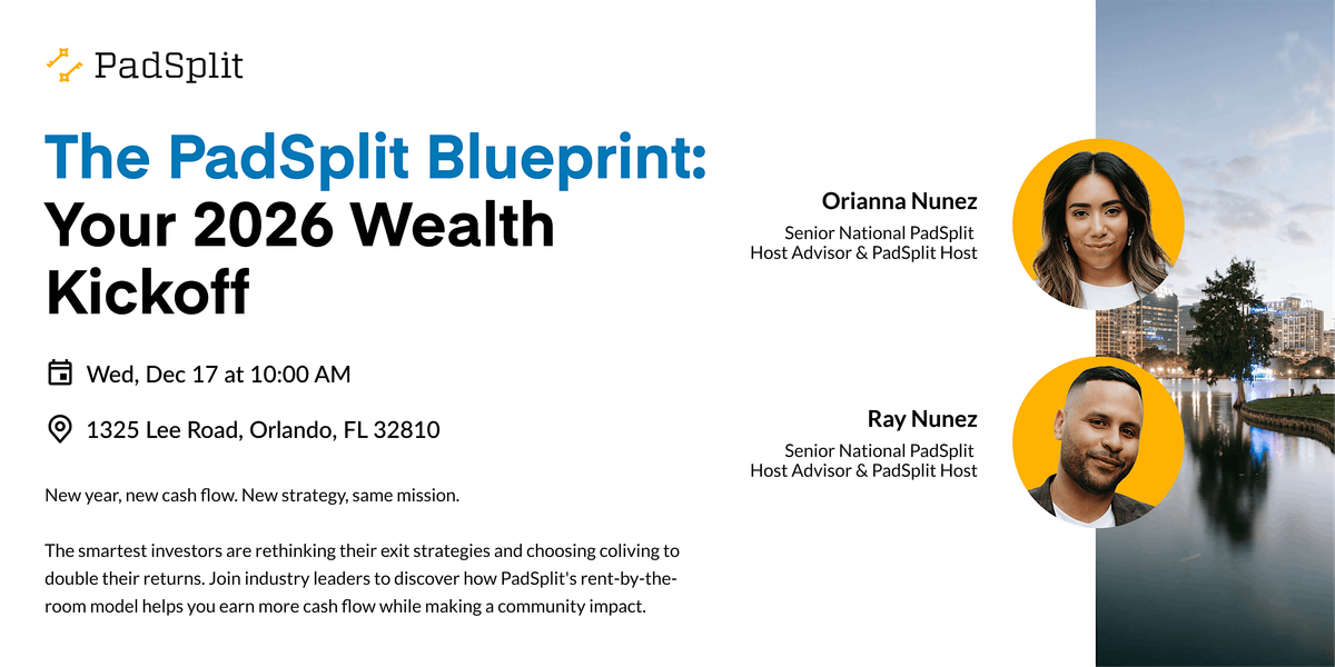 The PadSplit Blueprint: Your 2026 Wealth Kickoff