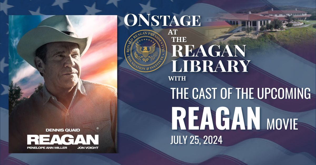 The Cast of the Reagan Movie Onstage at the Reagan Library