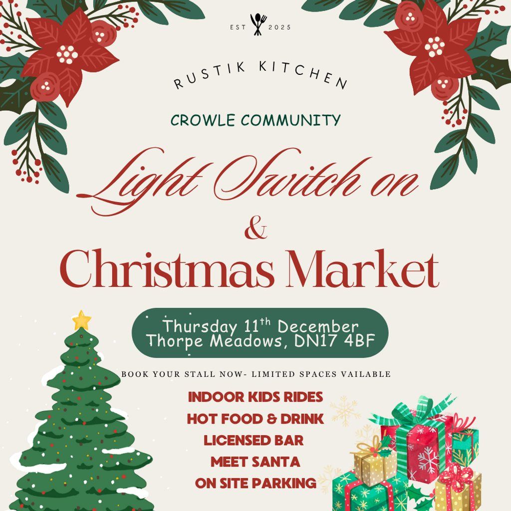 Crowle Community Light Switch On & Market