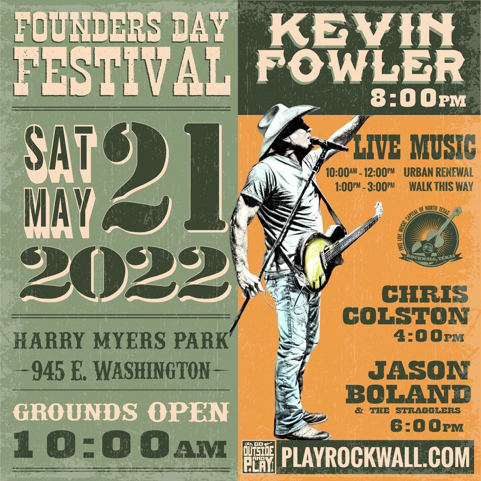 Founders Day 2022 Harry Myers Park, Rockwall, TX May 21, 2022