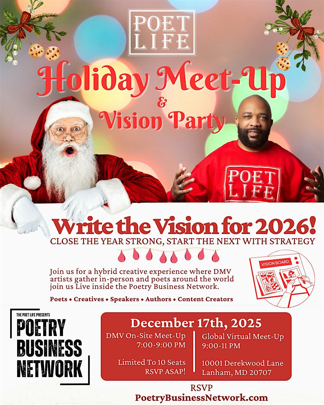 Poetry Business Holiday Meet-Up & Vision Party