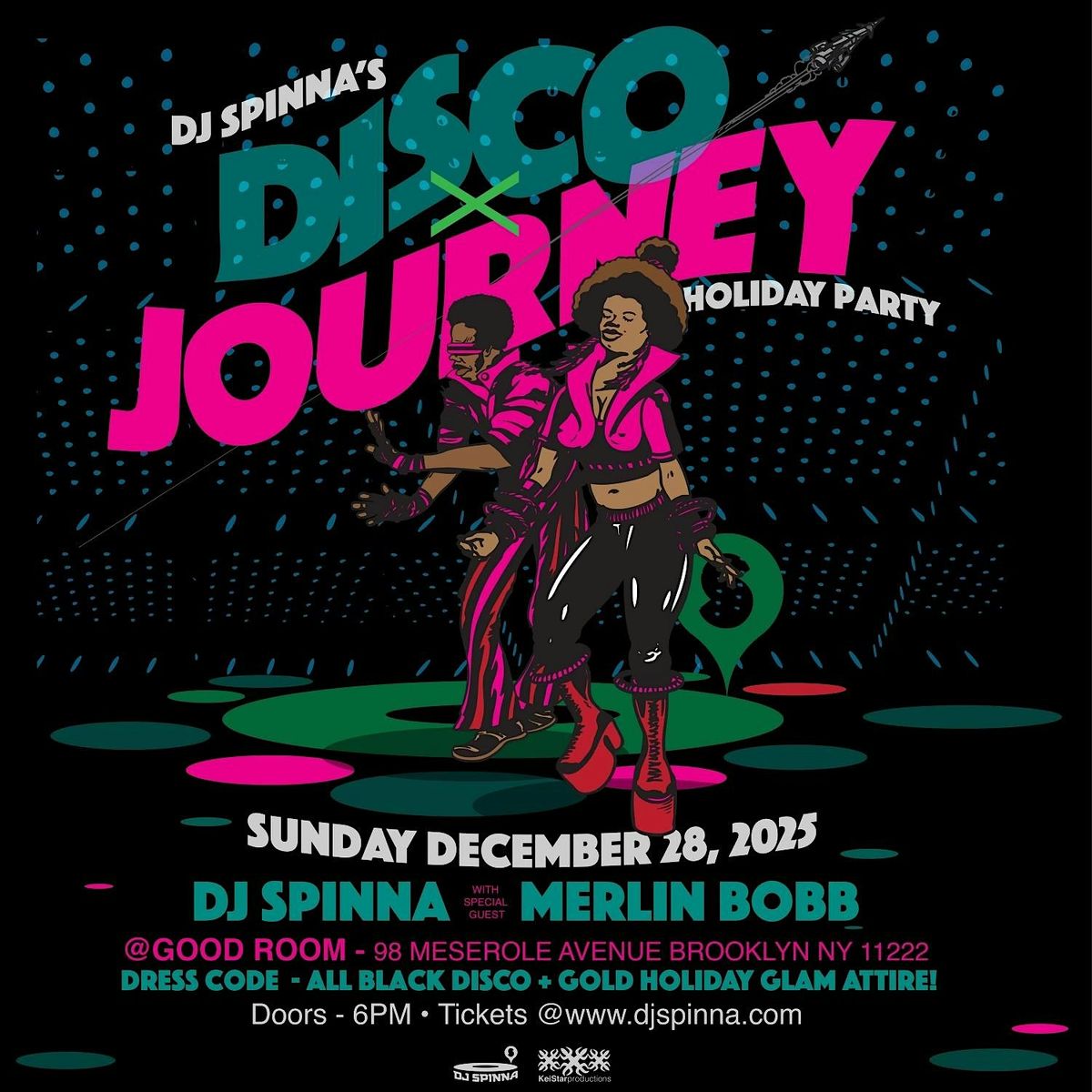 DJ SPINNA's DISCO x JOURNEY Party\/Holiday Edition - Sunday 12.28