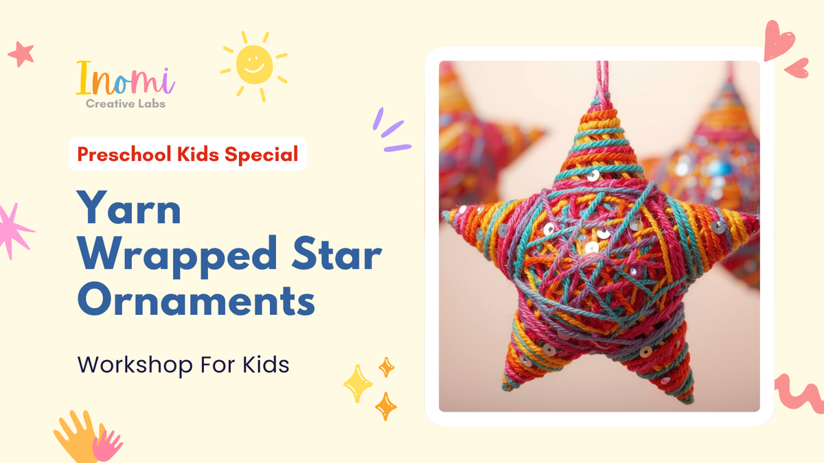Yarn Wrapped Star Ornaments