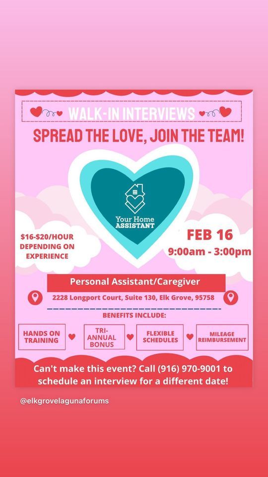 Spread the Love Join our team Walk in Interview Event 2228 Longport