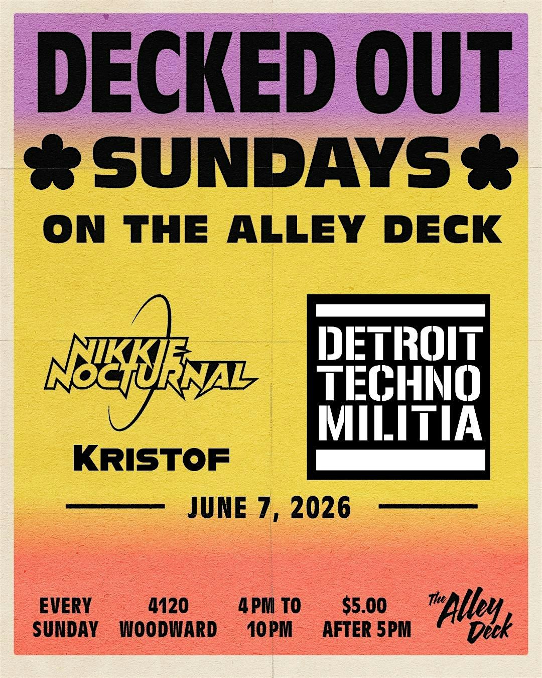 Decked Out Sundays on the Alley Deck