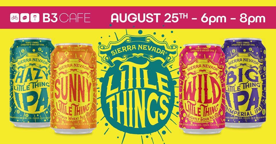 Sierra Nevada Hazy Little Beer Tasting B3 CAFE Bikes, Beans