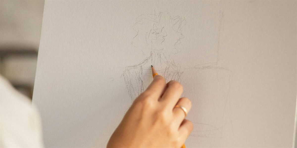 Woman's Life Drawing and Wine