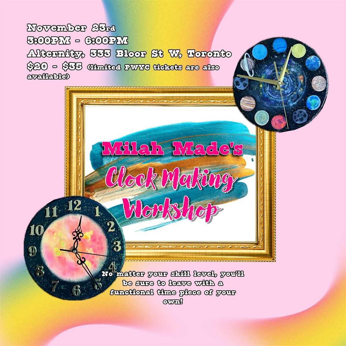 Milah Made's Clock Making Workshop!