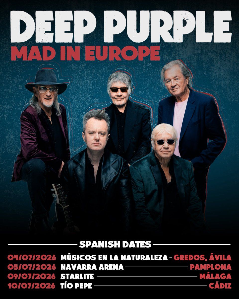 Deep Purple Pamplona Tickets