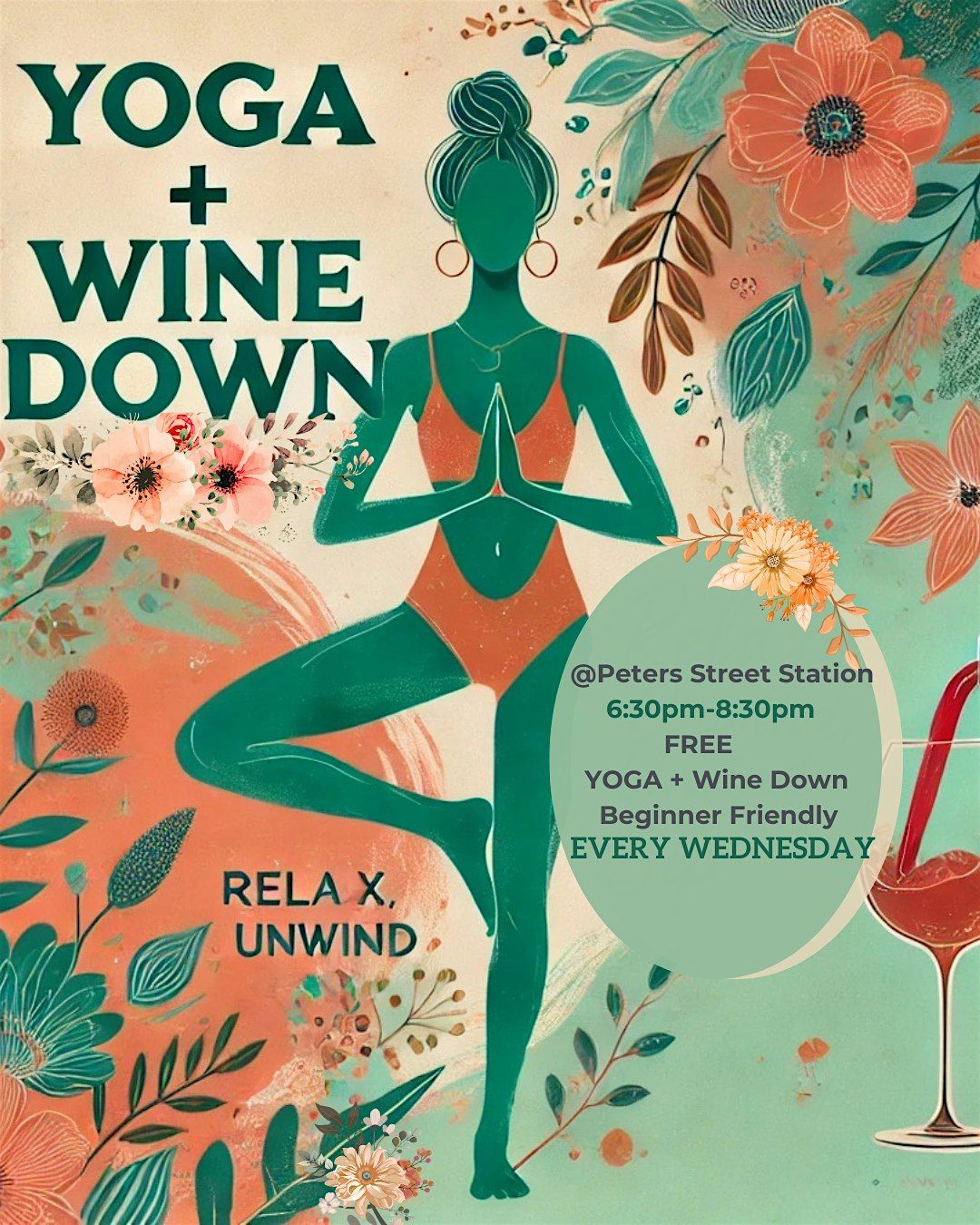 FREE Yoga + Wine Down Wednesdays
