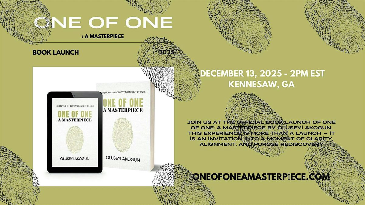 ONE of ONE: A Masterpiece Book Launch