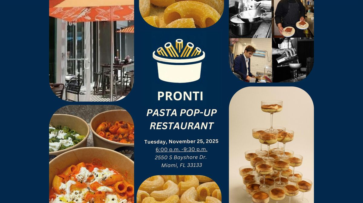 Pronti Pasta Pop-Up Restaurant