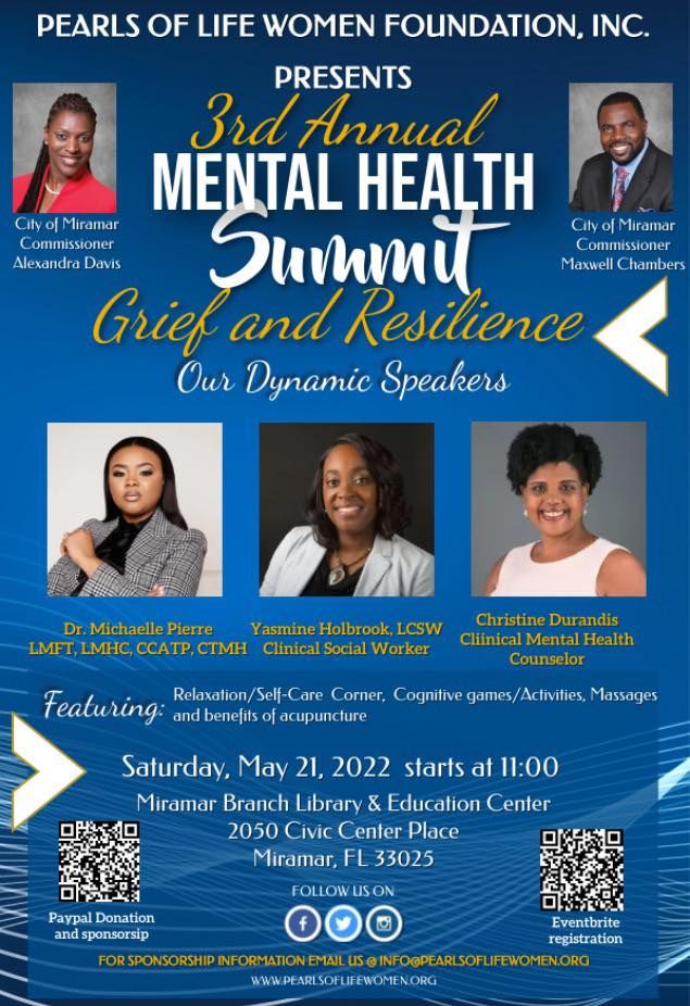 3rd Annual Mental Health Summit 2050 Civic Center Pl, Miramar, FL