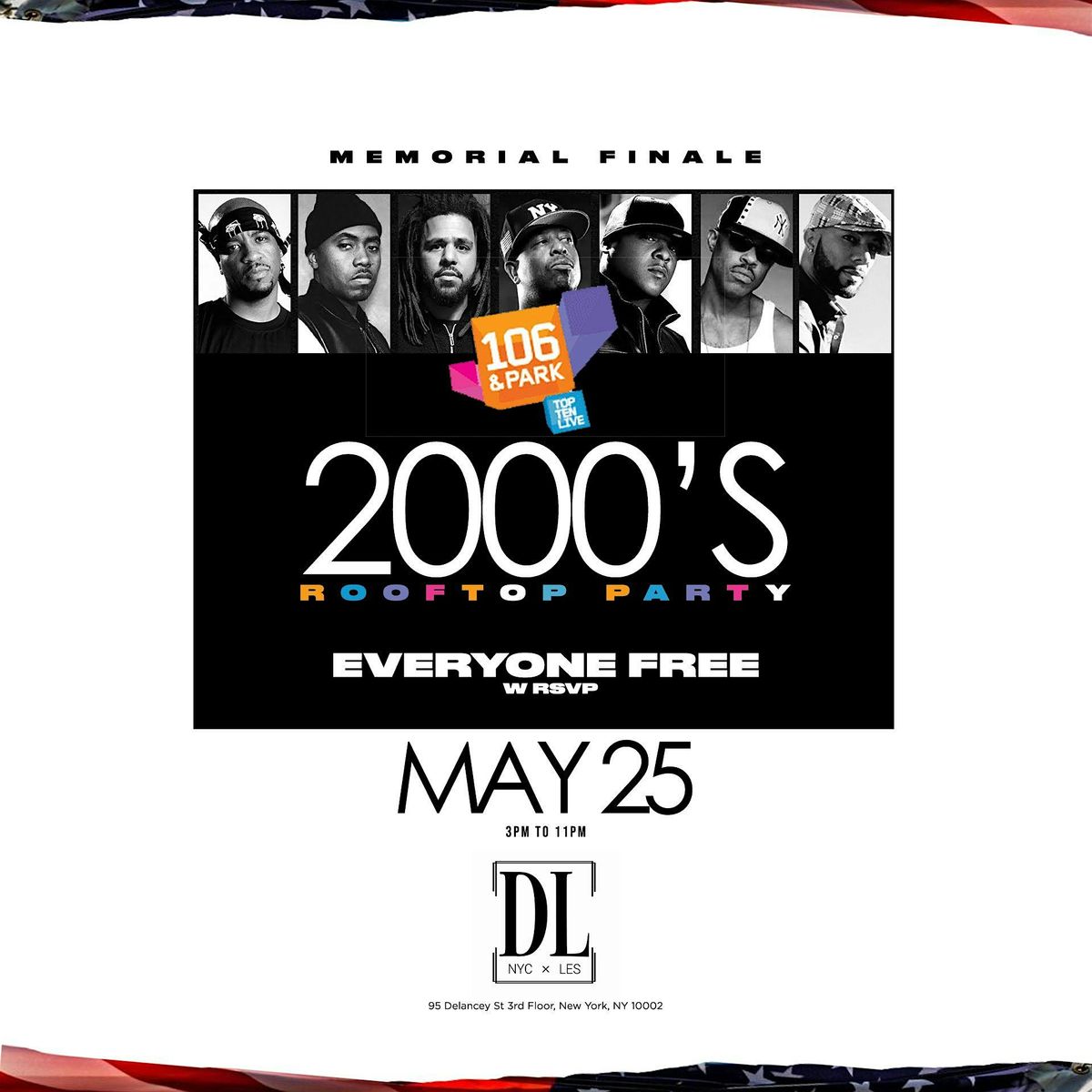 Back to the 2000\u2019s Rooftop Day Party \u2014 Everyone Free w\/ RSVP