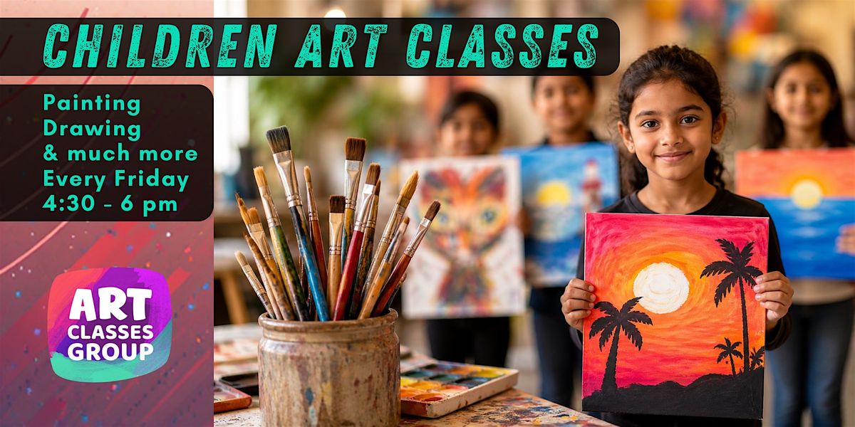 Children Art Classes for painting and drawing from age 5 and above