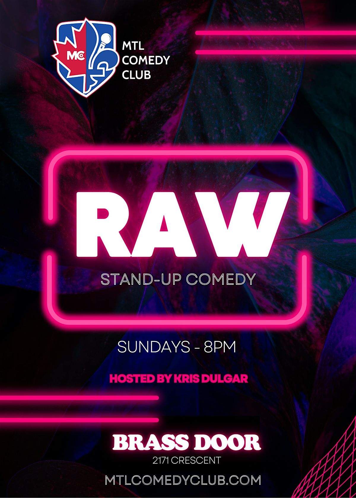 SUNDAY JULY 19TH, 2026 | RAW! ( ENGLISH COMEDY SHOW )