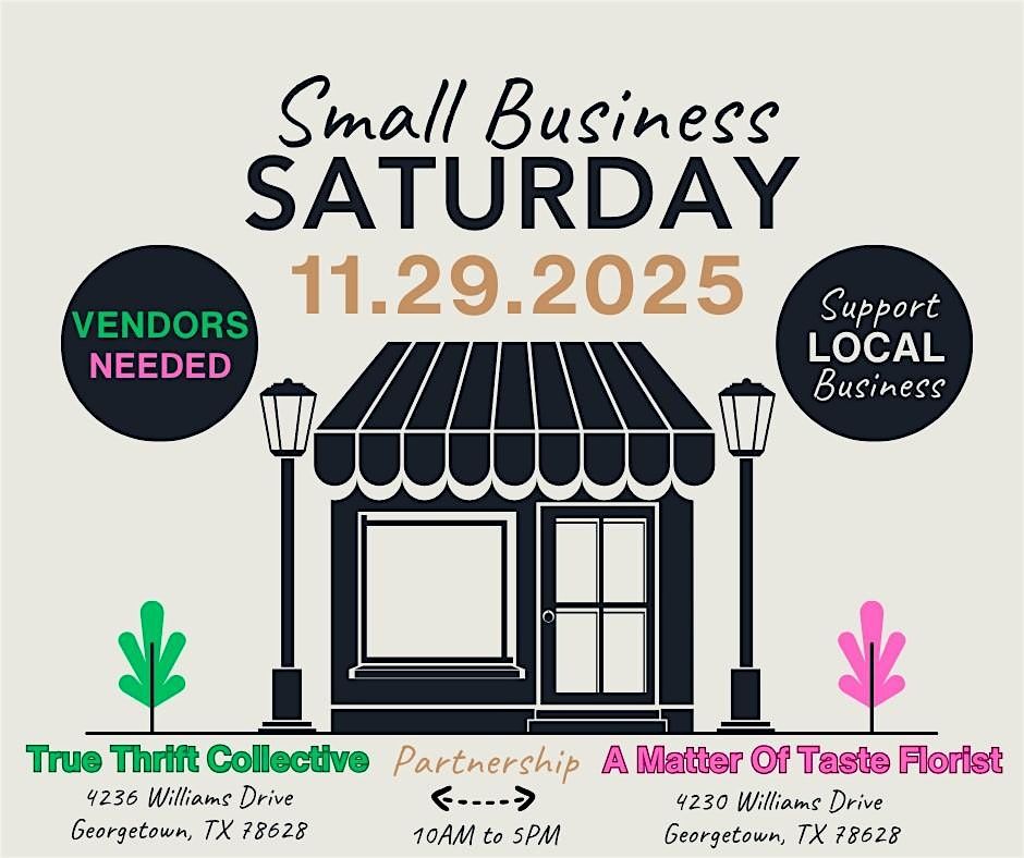 Small Business Saturday Pop-Up Market