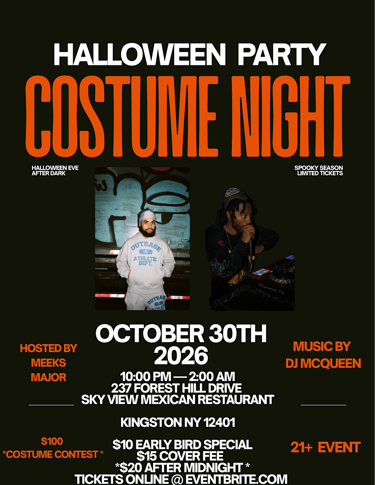SKYVIEW HALLOWEEN at Sky View Mexican Restaurant, Kingston on 30th ...