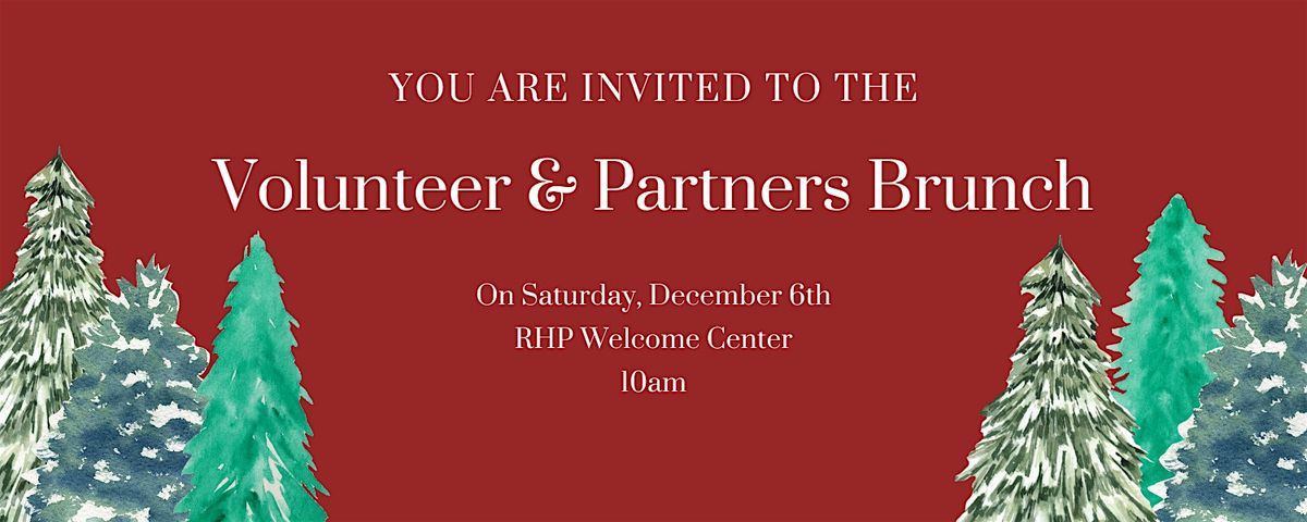 Volunteer and Partners Appreciation Brunch
