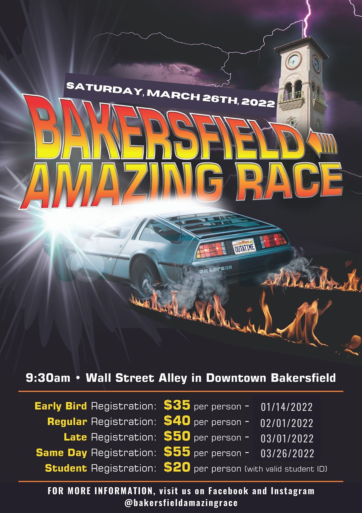 Bakersfield Amazing Race 2020 Wall Street Alley Downtown