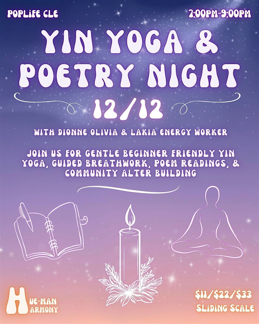 HueMan Harmony  \u2728Yin Yoga & Poetry\u2728