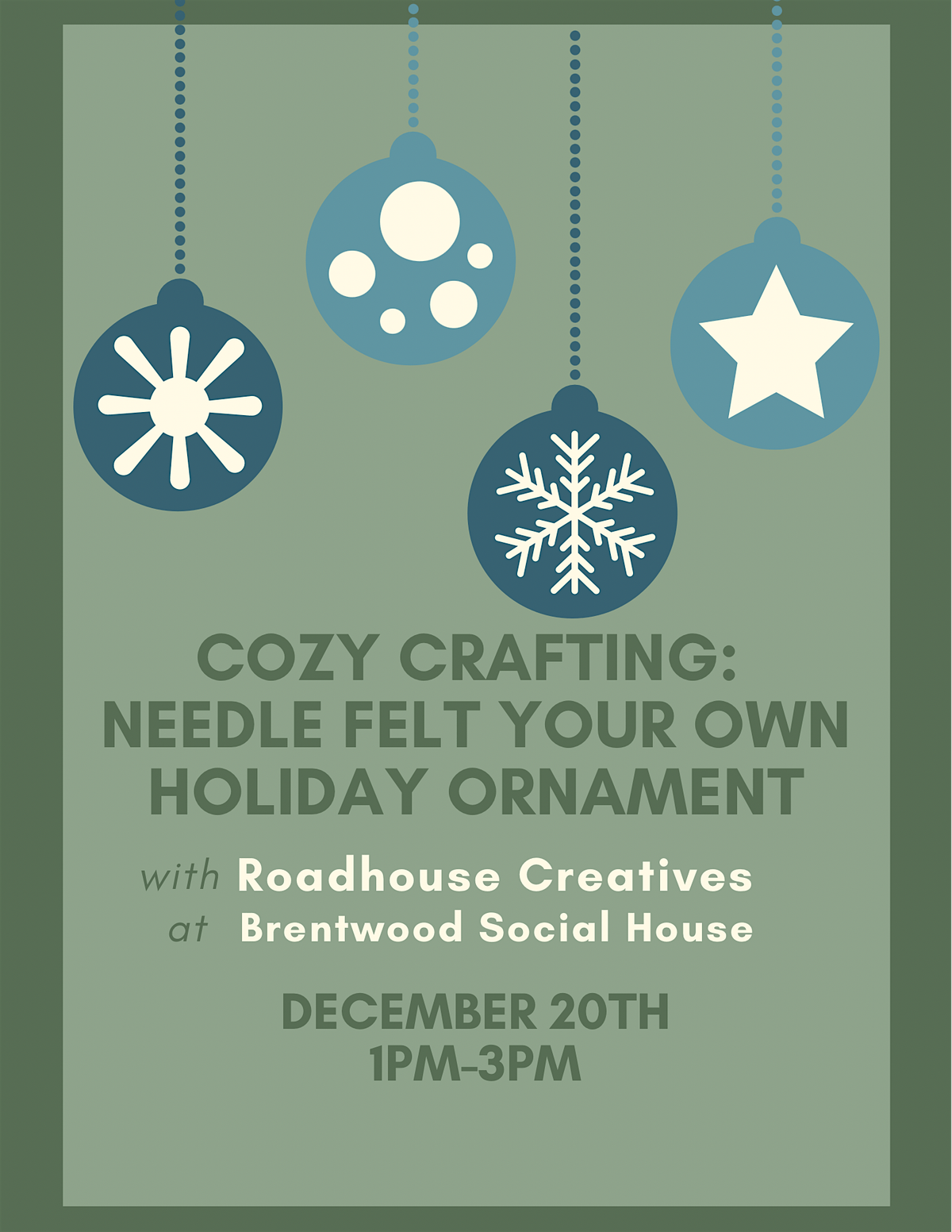 Cozy Crafting: Needle Felt Your Own Holiday Ornament