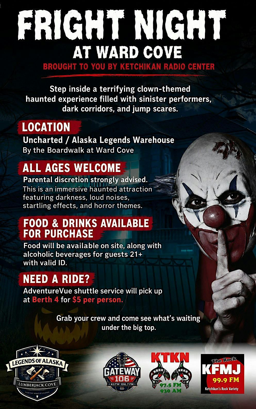 Fright Night at Ward Cove at The Mill at Ward Cove, Ketchikan on 22nd ...