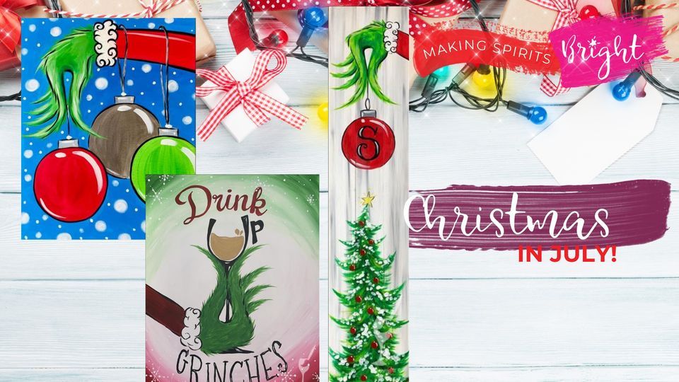 *CHRISTMAS IN JULY* Pick Your Green One! Painting with a Twist