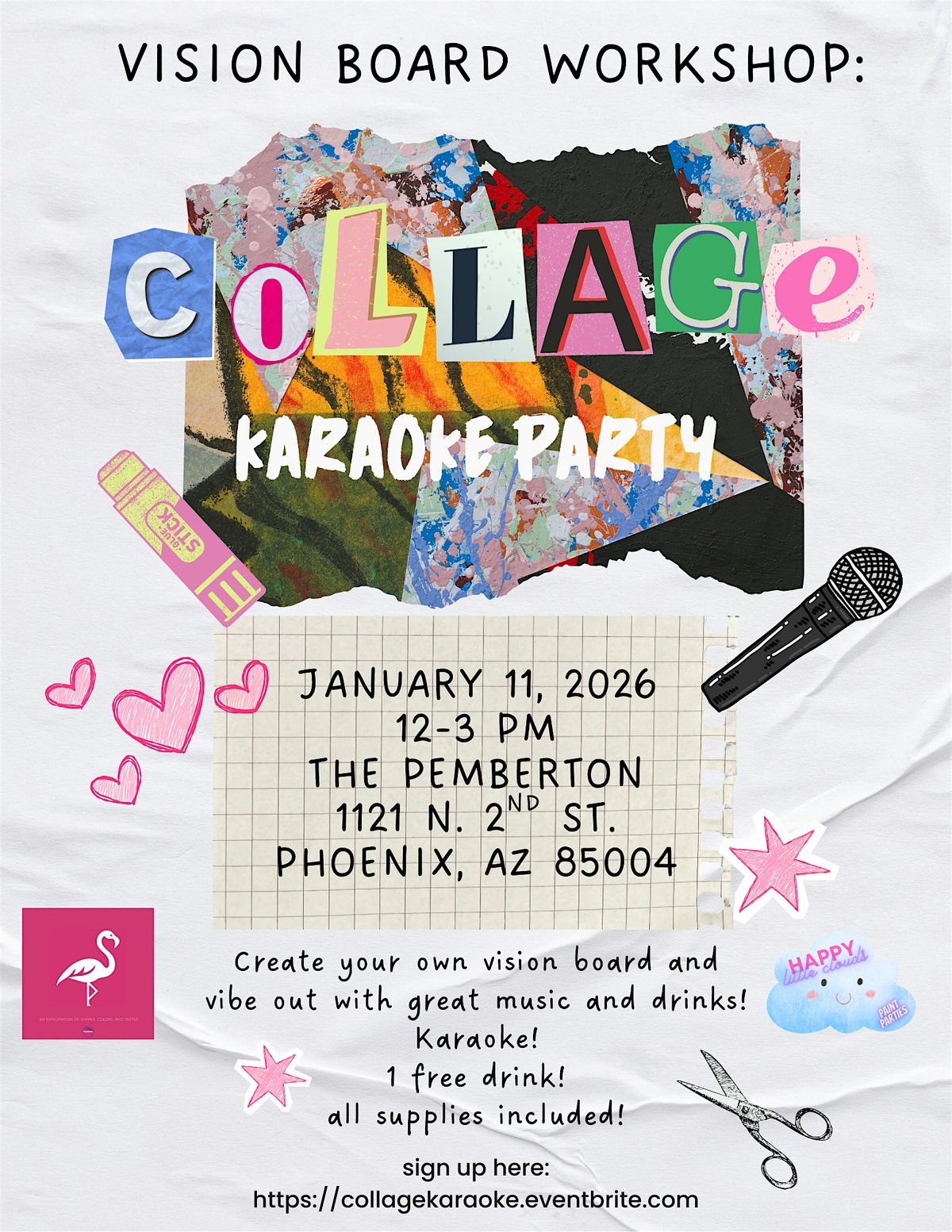 Karaoke and Collage Vision Board Party at The Pemberton
