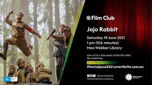 Film Club Jojo Rabbit Blacktown City Libraries June 19 21