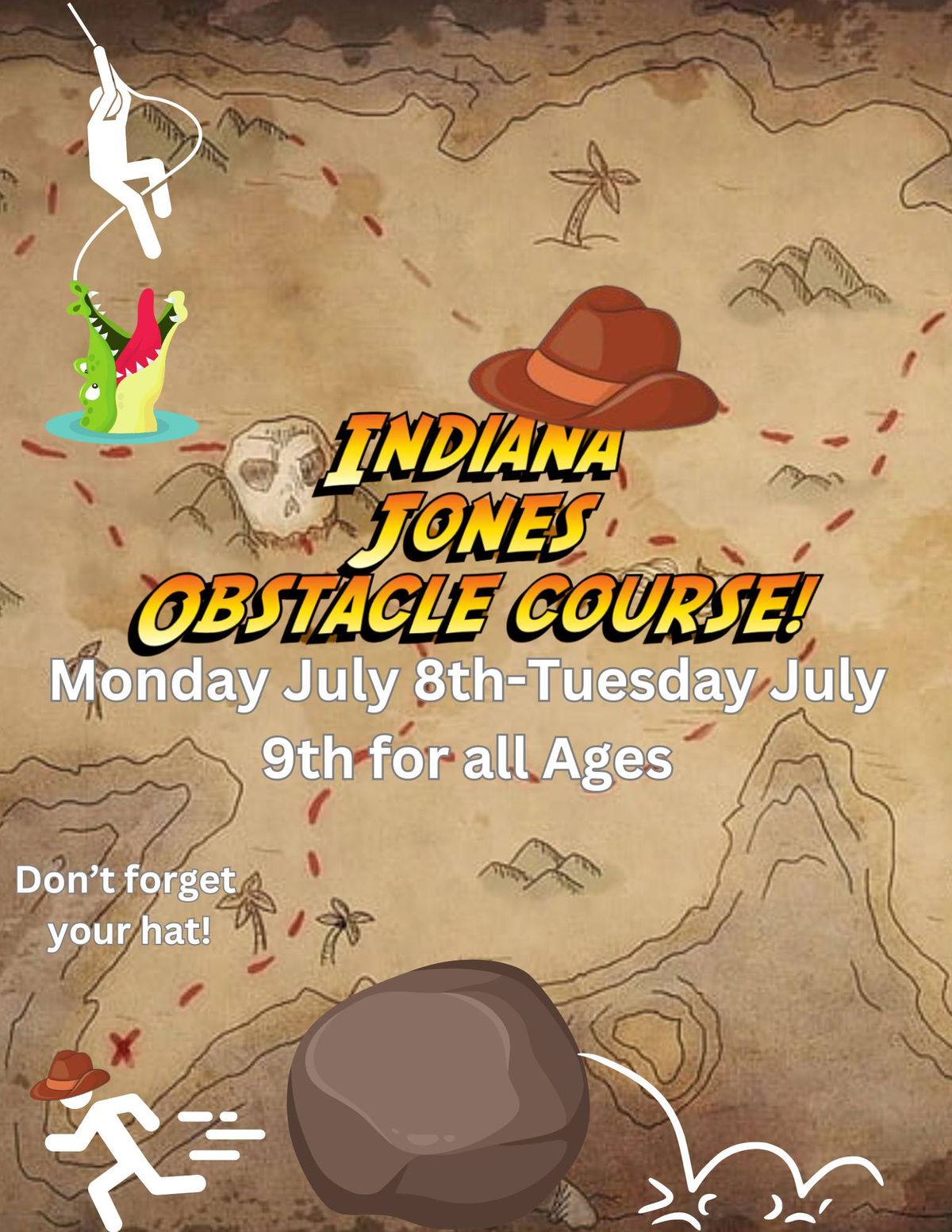 Indiana Jones Obstacle Course Pease Public Library, Plymouth, NH