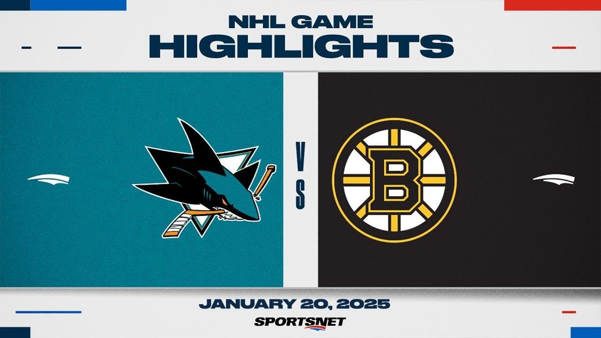 Boston Bruins at San Jose Sharks