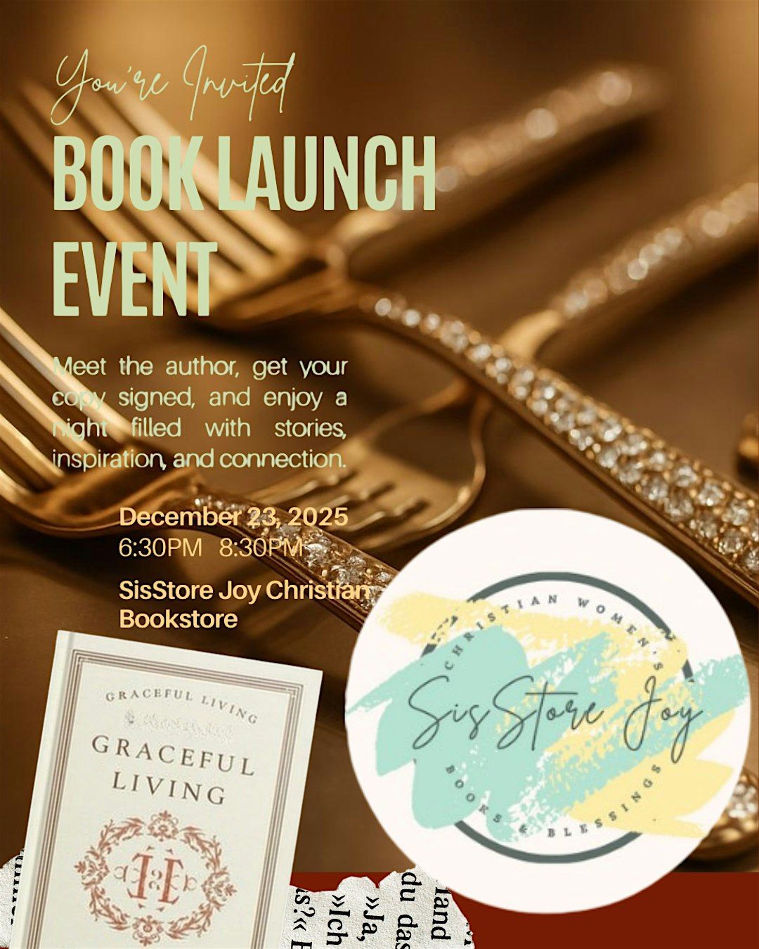 Book Launch Event for \u201cGraceful Living\u201d