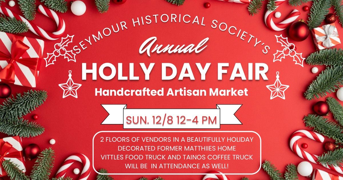 Holly Day Fair artisan market with food trucks 59 West St, Seymour