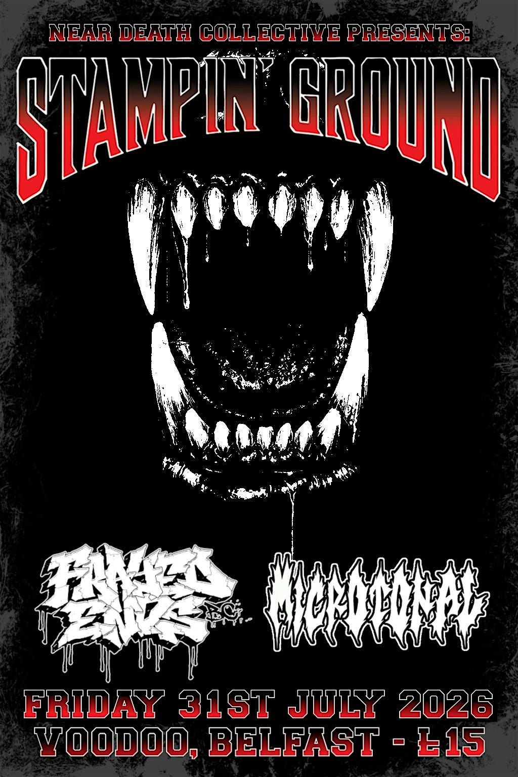 NDC Presents: STAMPIN' GROUND, Frayed Ends BC & Microtonal @ Voodoo
