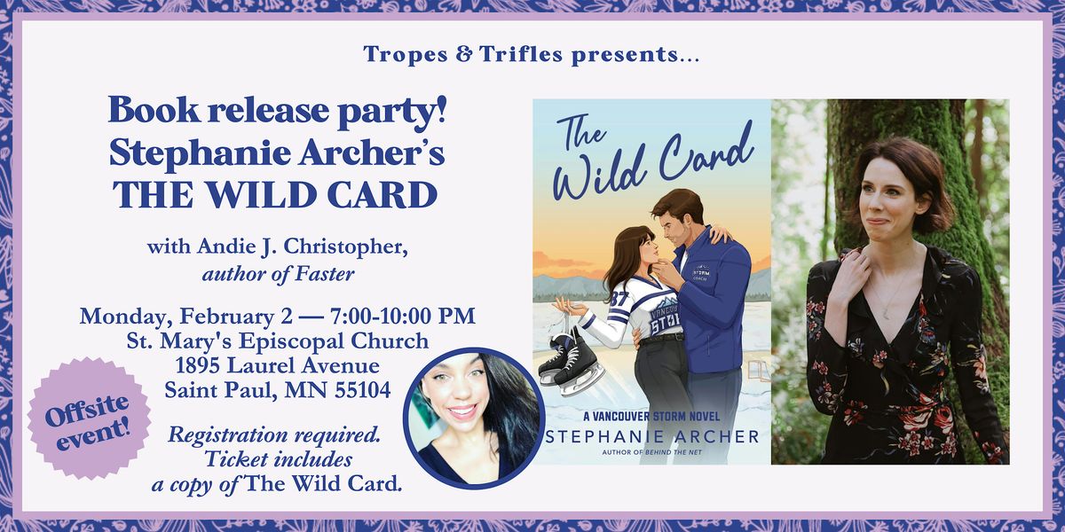 Book release party! Stephanie Archer's THE WILD CARD