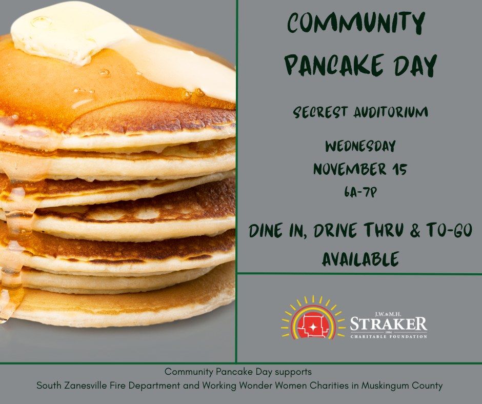 Community Pancake Day! Secrest Auditorium and Music Hall, Zanesville