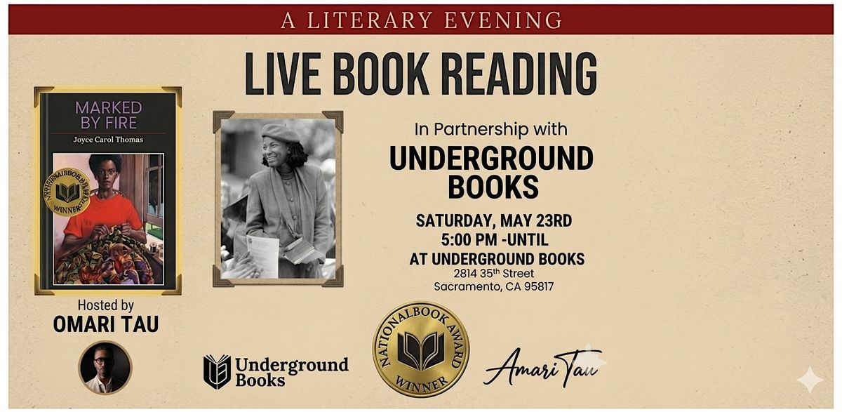 Literary Event - Live Book Reading of Marked By Fire