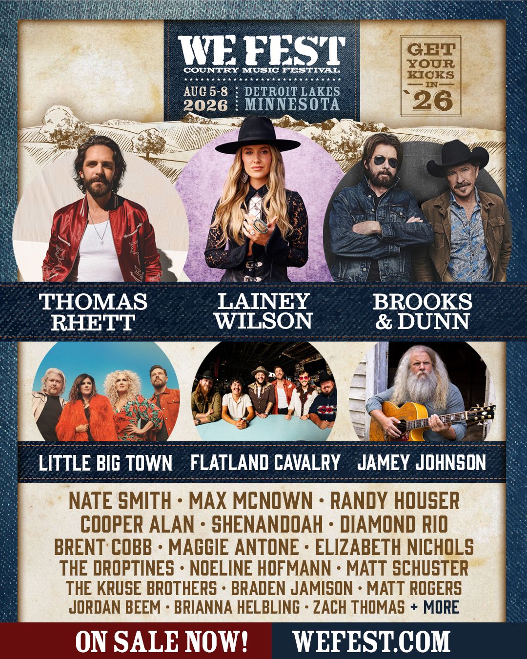 WE Fest: Thomas Rhett  Lainey Wilson & Brooks and Dunn - 3 Day Pass