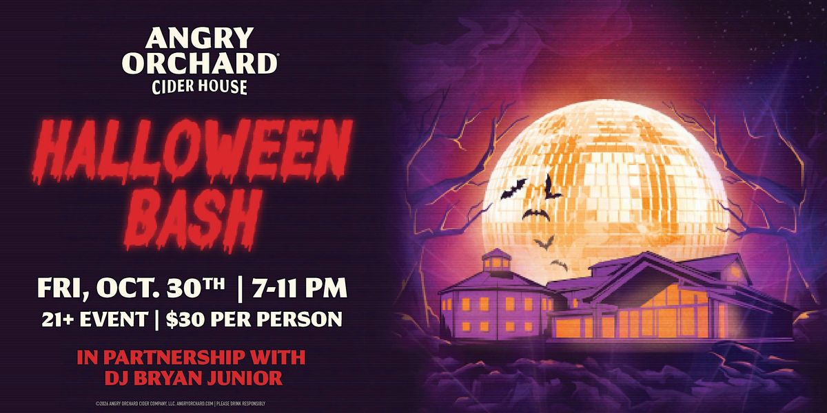 Halloween Bash at Angry Orchard Cider House, Walden on 30th October, 2026