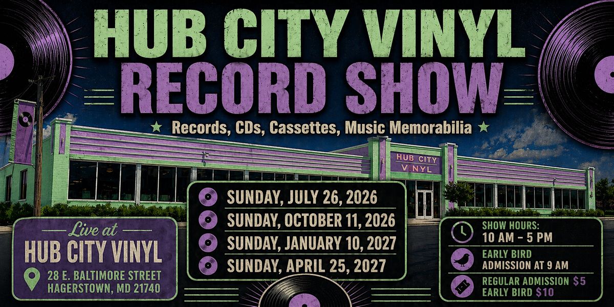 Hub City Vinyl Record Show: Records, CDs, Cassettes, Music Memorabilia